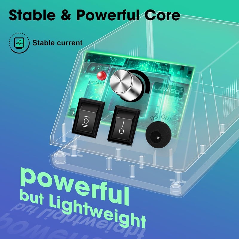LAVAED Professional Nail Drill 35000RMP Electric Nail File Nail Filer Electric E Filer for Nails, Nails Drill Kit with Nail Drill Bits and Sanding Bands and for Acrylic Nail Gel Nail Manicure Pedicure - Image 3